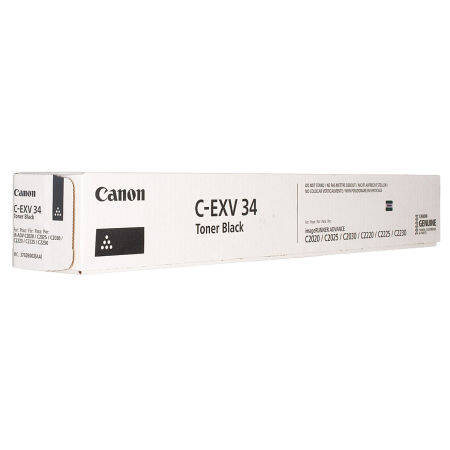 Canon C-EXV-34-3782B002 Siyah Orijinal Fotokopi Toner - 1