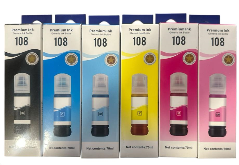 EPSON 108 MUADİL MÜREKKEP -70 ML- Sarı  - 1