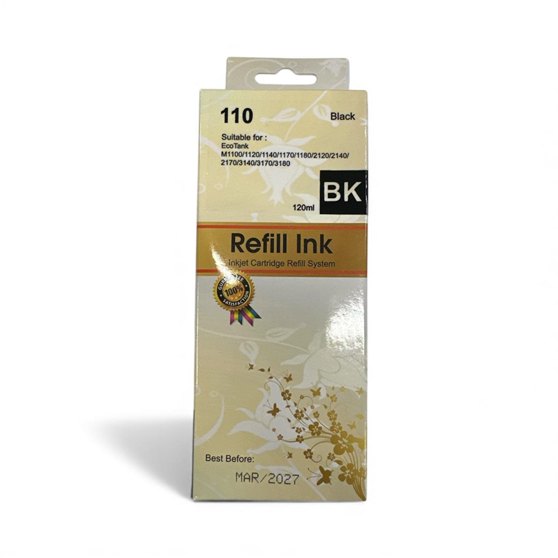 EPSON 110/T112 MUADİL MÜREKKEP  127 ML - Siyah - 1