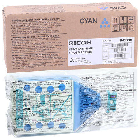 Ricoh Aficio MP-C6000 Mavi Orijinal Fotokopi Toner - 1