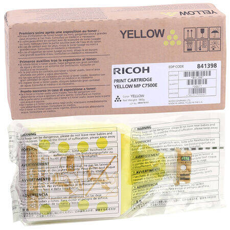 Ricoh Aficio MP-C6000 Sarı Orijinal Fotokopi Toner - 1